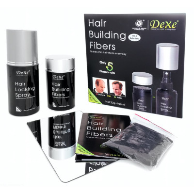 DEXE Hair Building Fibers Mikrowłókna Keratynowe kolor: BRĄZ