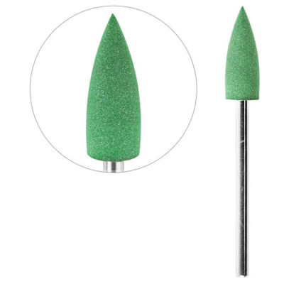 Frez gumka stożek zielony