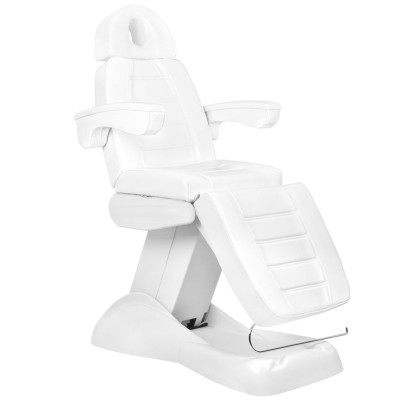 Fotel kosmetyczny elektr. Lux 4m biały z kołyską