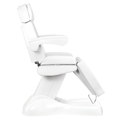 Fotel kosmetyczny elektr. Lux 4m biały z kołyską