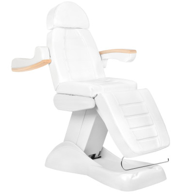 Fotel kosmetyczny elektr. Lux biały podgrzewany