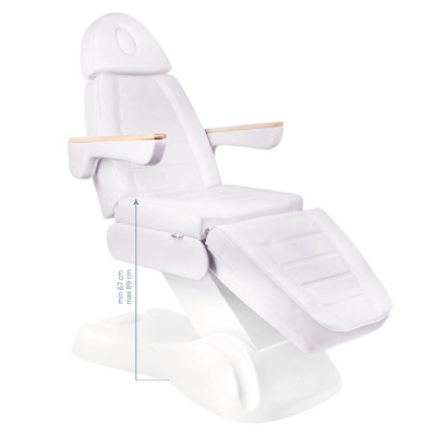 Fotel kosmetyczny elektryczny Lux 3 biały