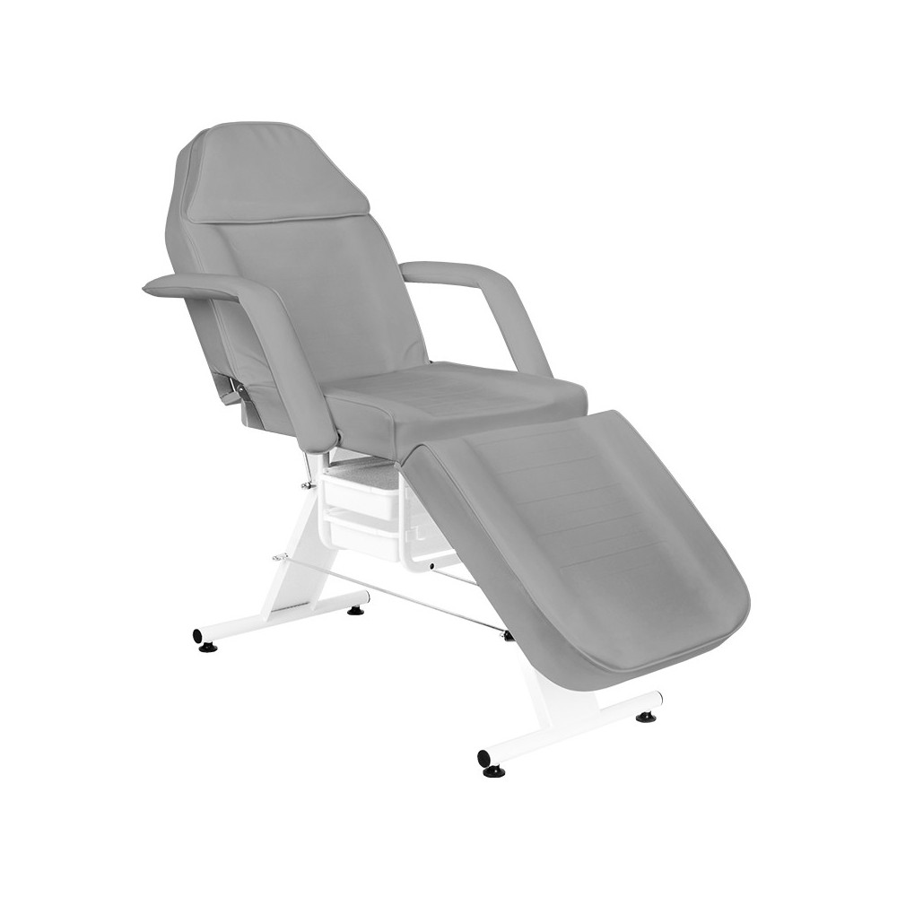 Fotel kosmetyczny A202 z kuwetami szary
