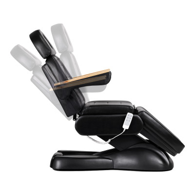 Fotel kosmetyczny elektryczny Lux 273b 3 silniki czarny