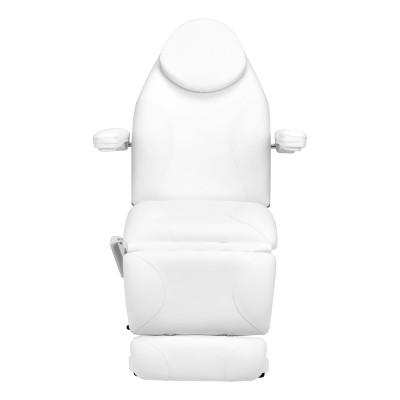 Fotel kosmetyczny elektryczny Sillon Basic 3 siln. obrotowy biały