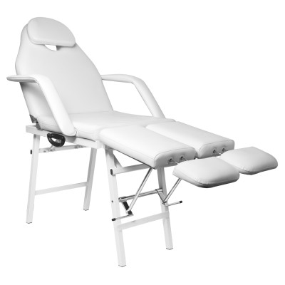 Fotel kosmetyczny składany P270 pedi biały