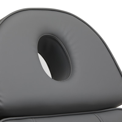 Fotel kosmetyczny elektryczny SILLON Lux 3 silniki szary, szara podstawa