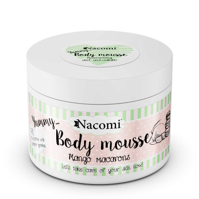 Nacomi Body Mousse - Mus do ciała o zapachu makaroników mango - 180 ml