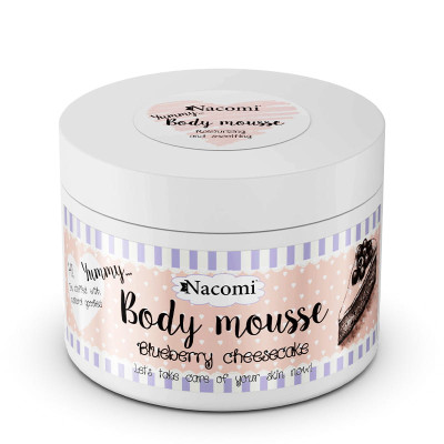 Nacomi Body Mousse - Mus do ciała o zapachu borówkowego sernika - 180 ml
